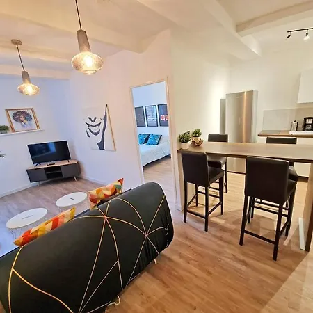 Apartment Gregbnb - T2 Design 43m2 - Est - Wifi Fibre - N2 *
